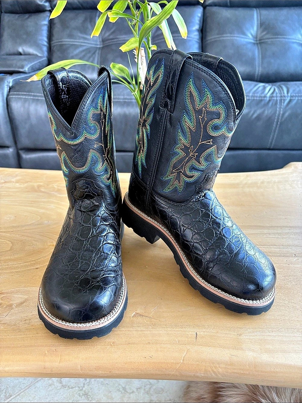 Twisted X Barn Burner 8" Women's Barn Boots Black US 5.5 New
